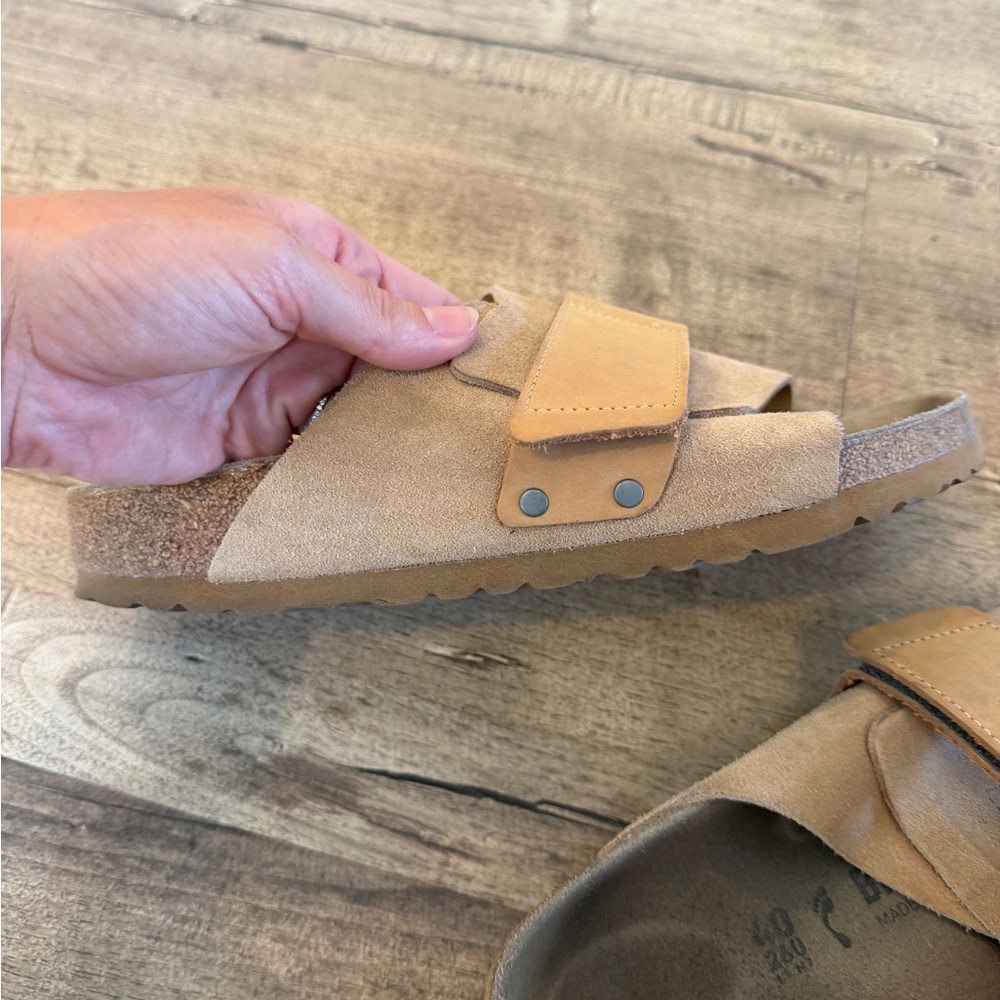 Birkenstock Kyoto Slide in Taupe and Light Beige, excellent, size 40 - Picture 6 of 8